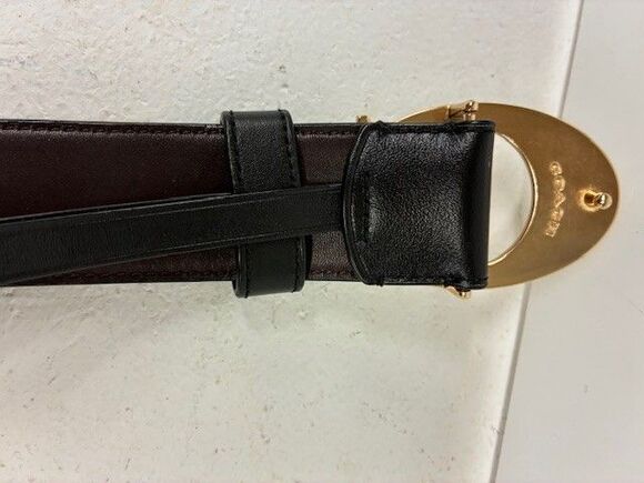 Coach Black Fashion Belt Gold Buckle Adjustable Classic Women\'s Medium main image 4